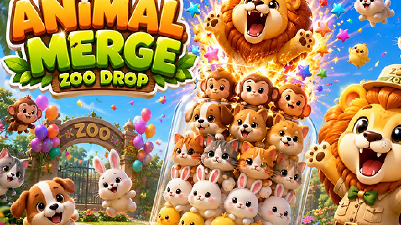 Animal Merge: Zoo Drop