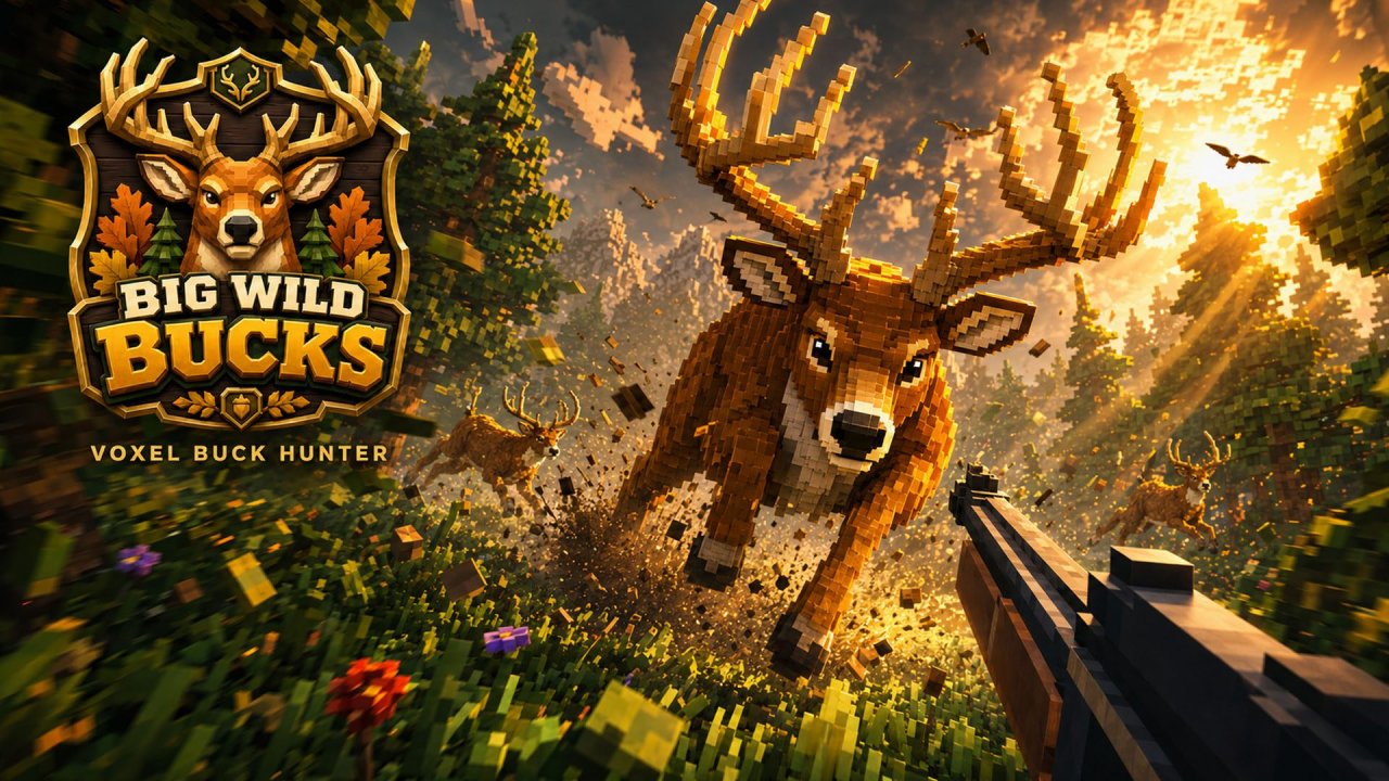 Big Wild Bucks: Voxel Buck Hunter