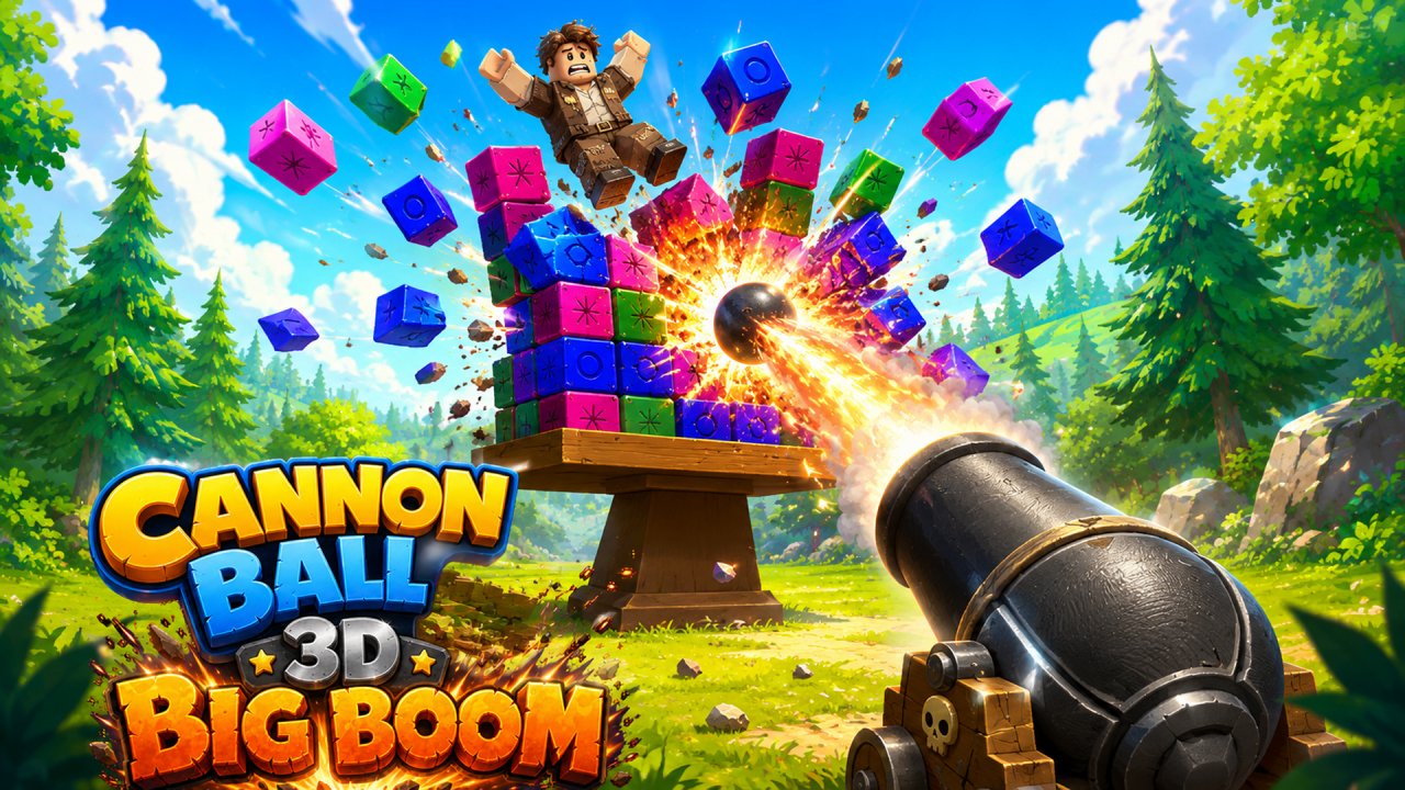 Cannon Ball 3D : Big Boom Obby