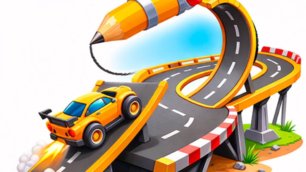 Draw a road gameplay screenshot