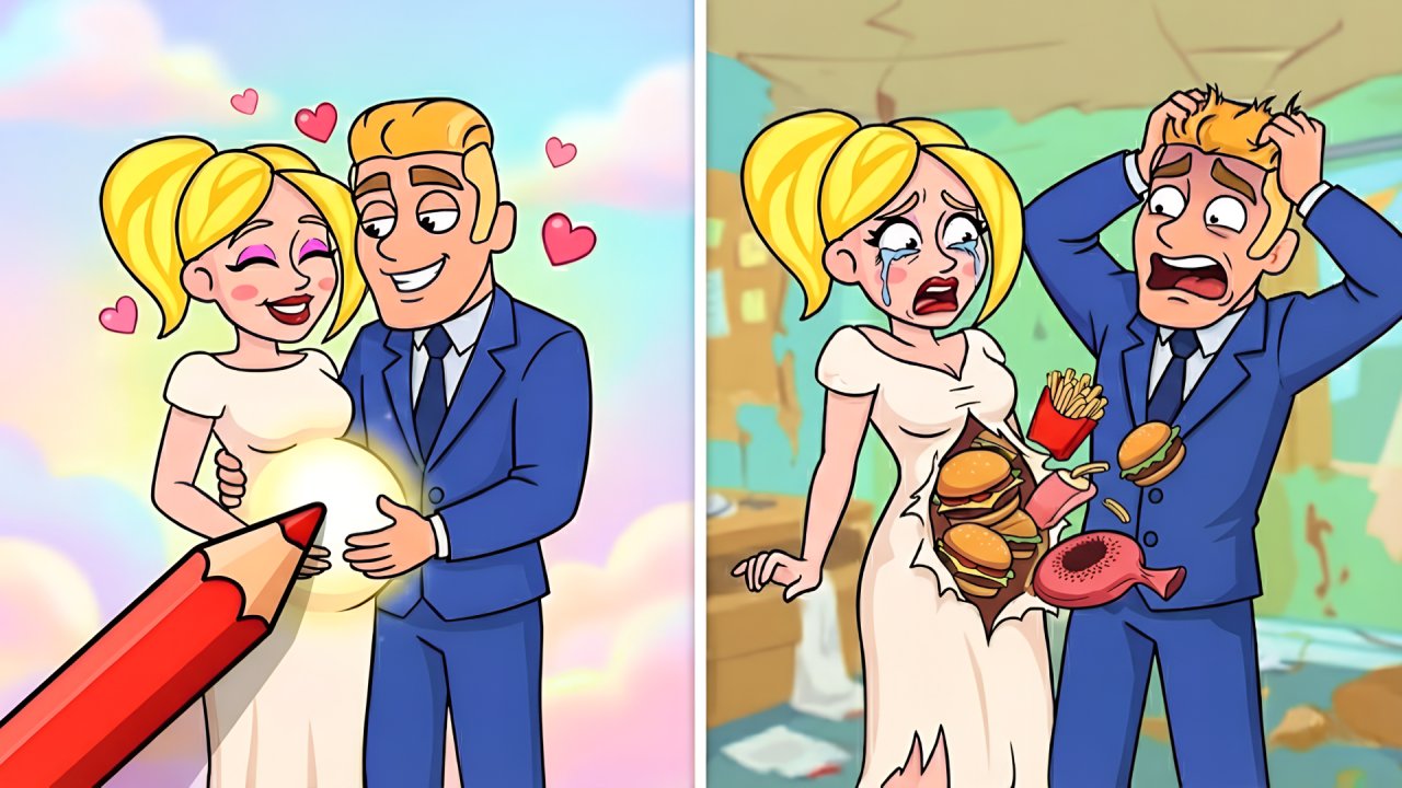 Draw or Delete LoveStory gameplay screenshot