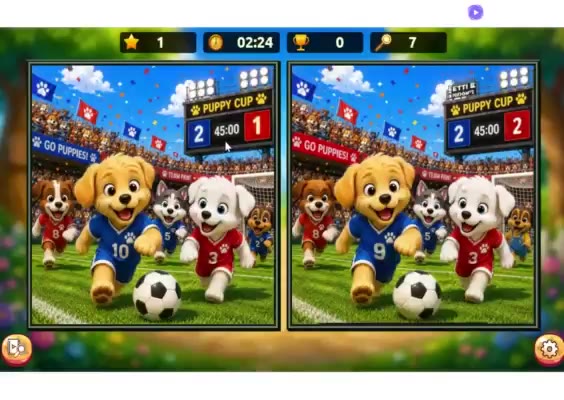 Dream Puppy Spot The Differences