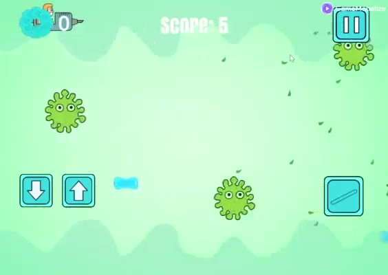 Flying Injection Virus Game gameplay screenshot