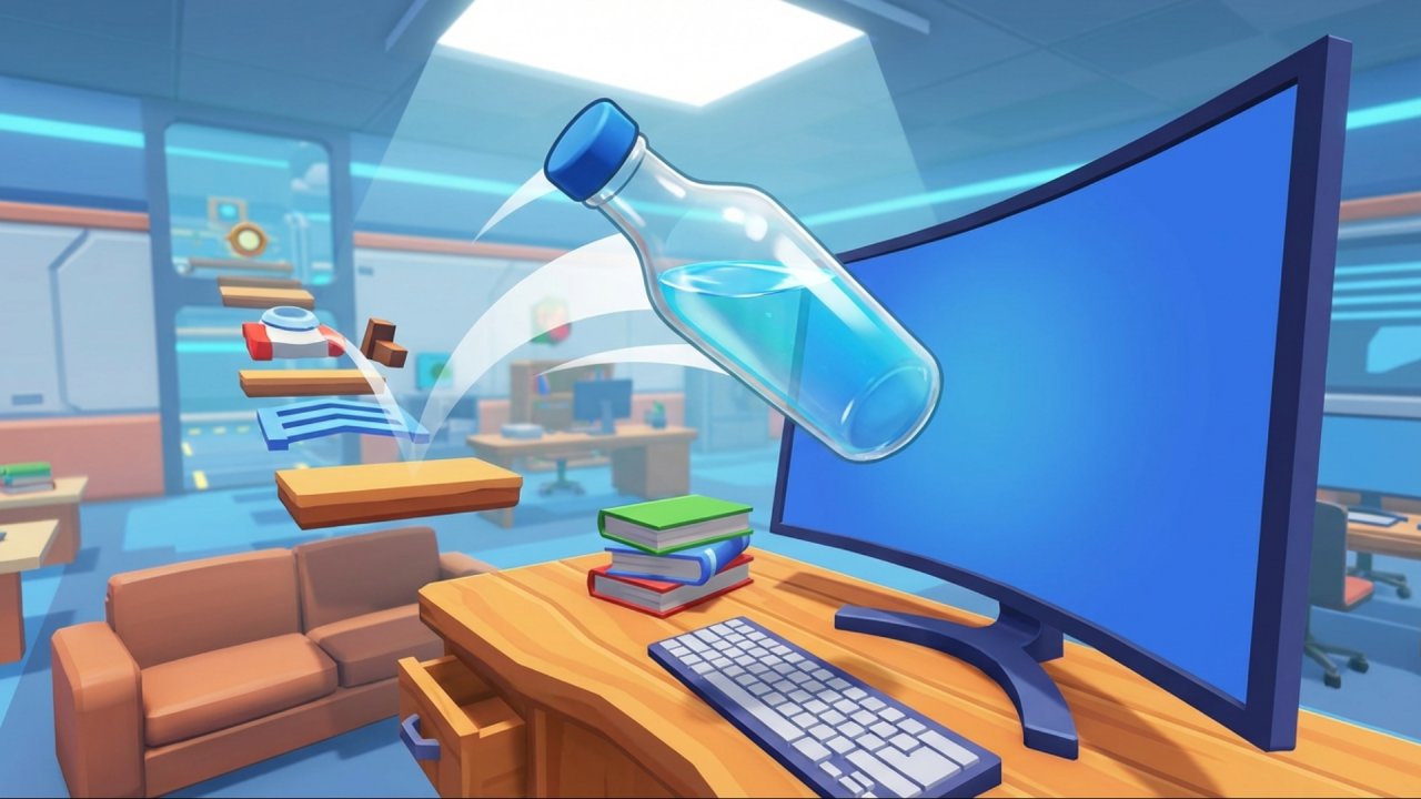 Jumping Bottle 3D