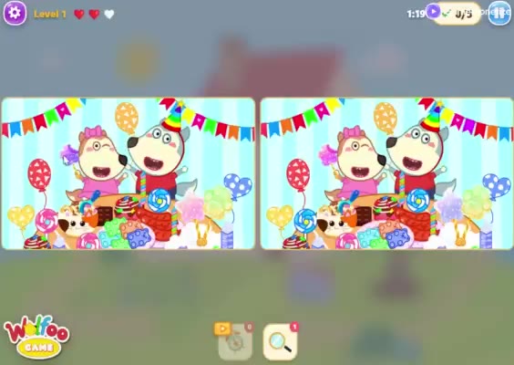 Wolfoo Spot The Difference gameplay screenshot